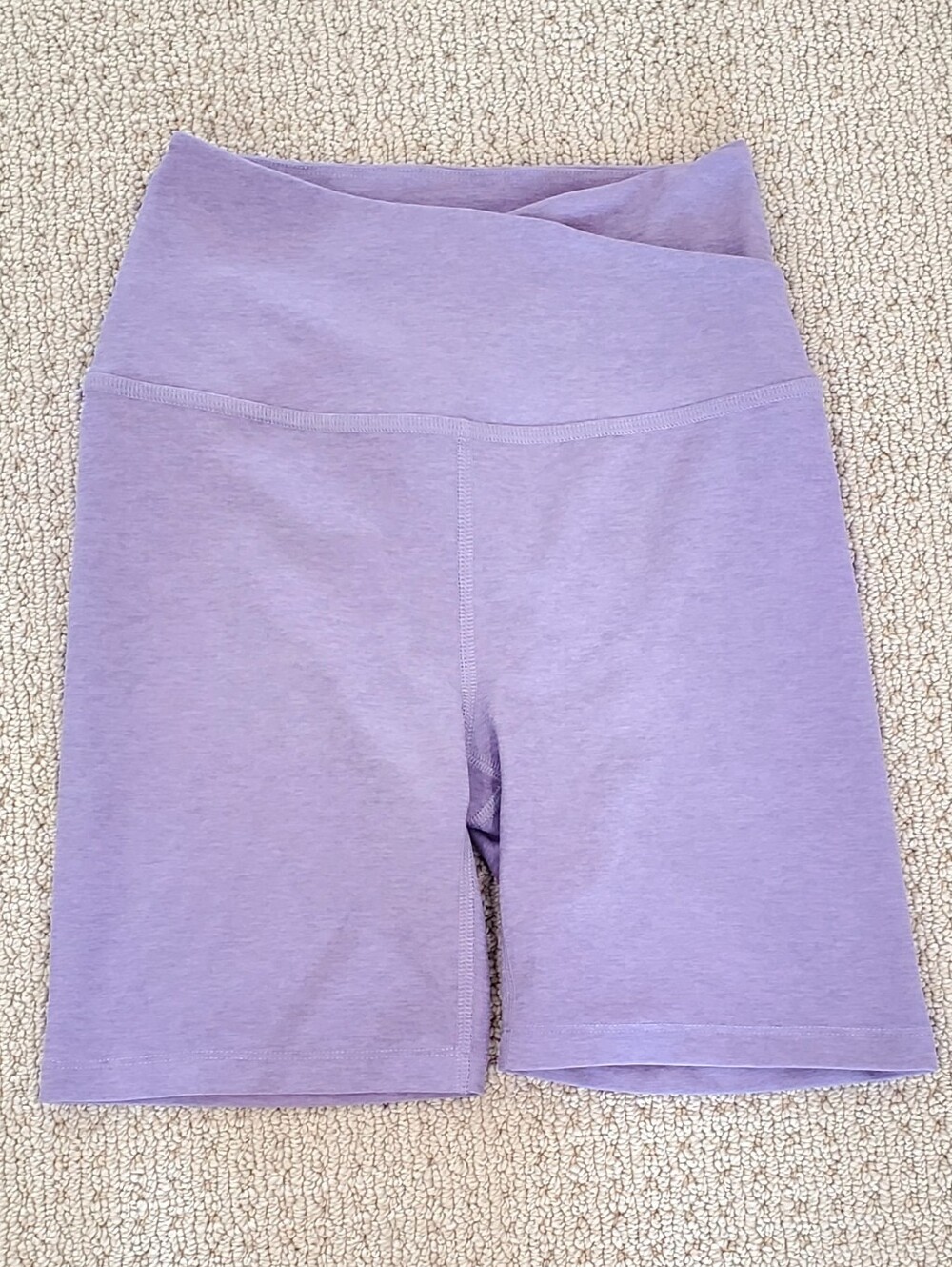 Beyond Yoga Spacedye At Your Leisure Biker Shorts, Lt. Purple, Small, NWOT